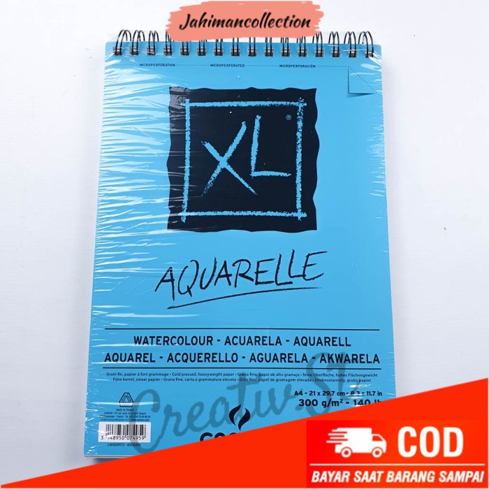 

✨ BISA COD ✨ Canson XL Aquerelle A4 30 Sheet 300 GSM