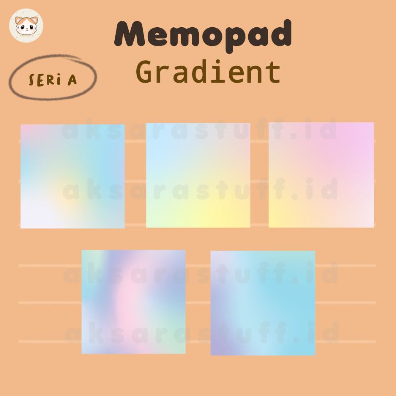 

MEMOPAD GRADIENT | NOTEPAD | CATATAN UNIK | MEMOPAD AESTHETIC