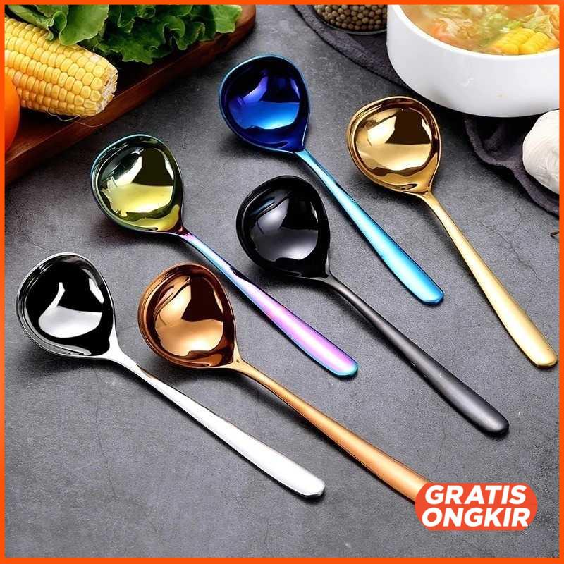 Sendok Makan Sup Soup Spoon Stainless Steel F82