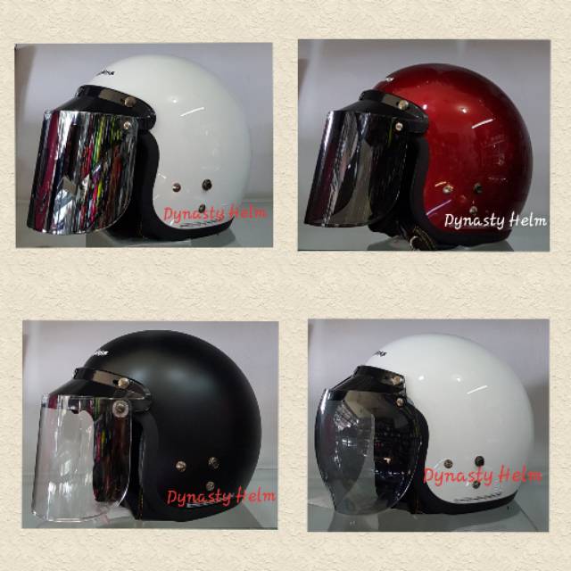 HELM CARGLOSS + KACA CEMBUNG/FLAT