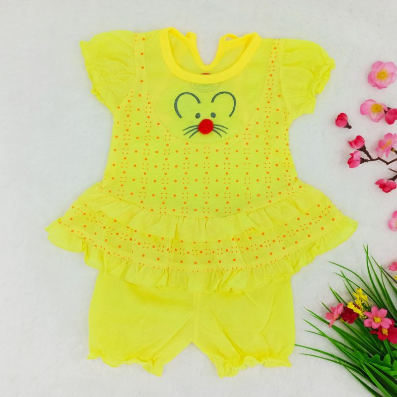 [Ss-7019] Baju Bayi New Born 0-9bulan, Pakaian Anak Perempuan, Dress Bayi, Setelan Bayi Lucu