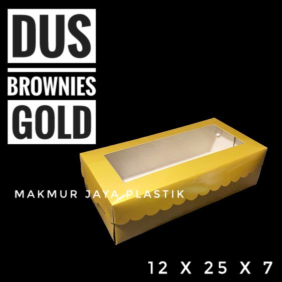 [ DUS BROWNIES GOLD ] DUS BOX GOLD BROWNIES GOLD 12 X 25 X 7