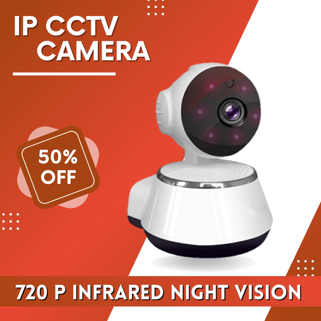 Jual CCTV IP camera wifi HD 720 P V380 / kamera cctv wifi / cctv v380 ...