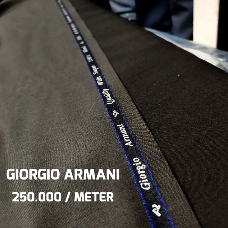 Bahan Kain Wool Asli Jas dan Celana Giorgio Armani [Per 10 cm]