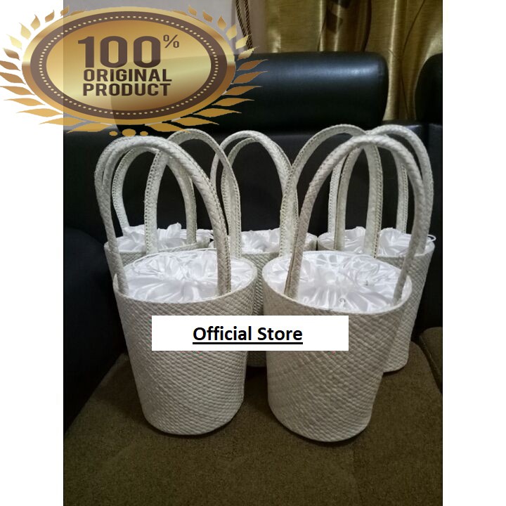 Tas Ember Polos Anyaman Pandan