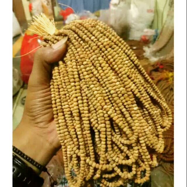 kalung biji Jenitri asli 108 biji  5mm sudah di lubangi