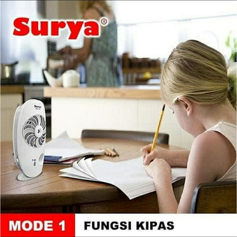 Kipas Angin + Uap Air Mini 3&quot; Portabel / Mini Fan with Air Cooler Misty Merek SURYA SDR 61