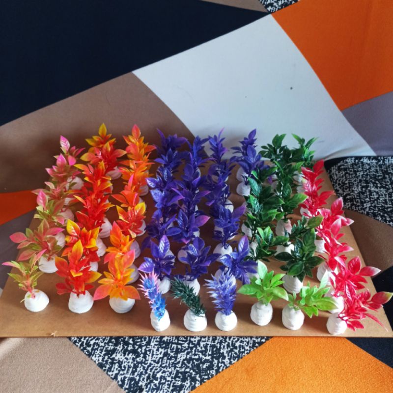 Tanaman Plastik Mini Hias Aquarium Aquascape