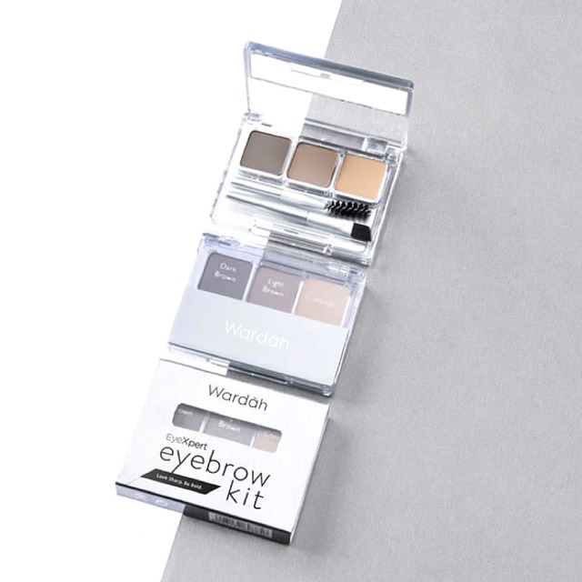 WARDAH EyeXpert Eyebrow Kit - 3 Warna Intense Yang Tahan Lama