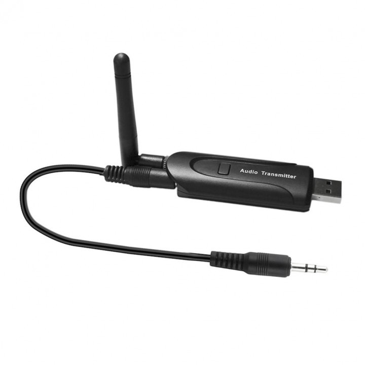 B5 Wireless Audio Transmitter Bluetooth Launcher 3.5mm Stereo Music Adapter with External Antenna