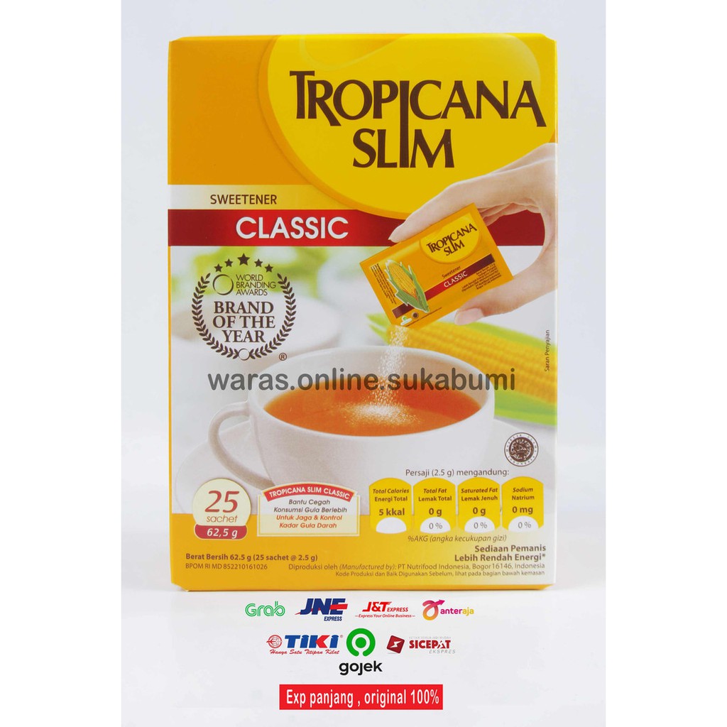 

Tropicana Slim Classic 25 sachet