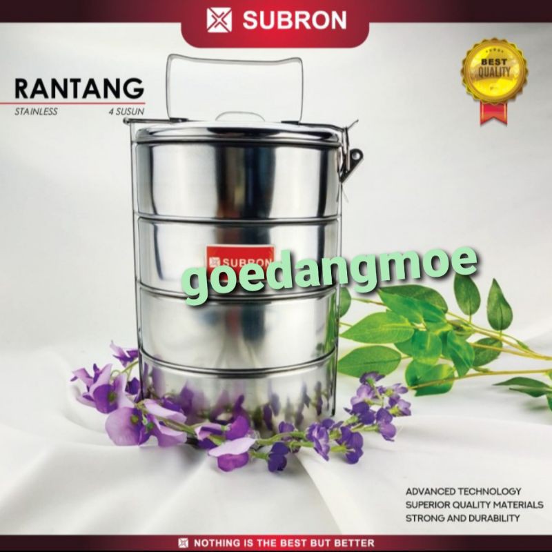 Rantang stainless steel SUBRON 14cm susun 4 susun 3 susun 2/ Rantang susun stainless
