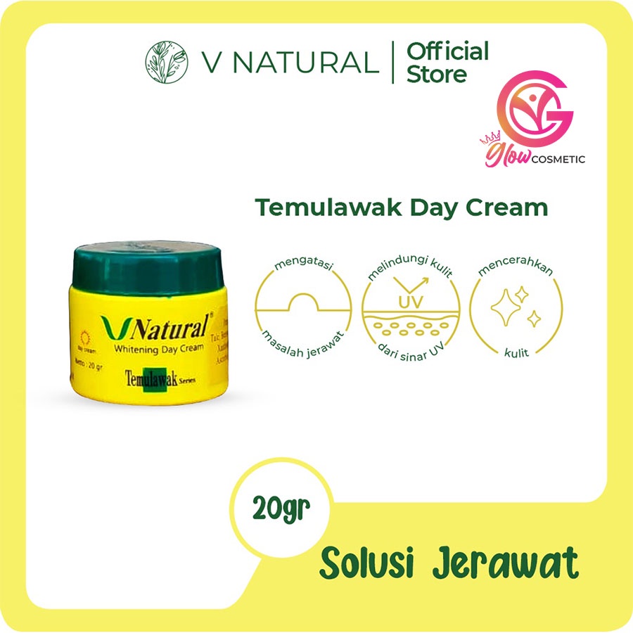 V NATURAL WHITENING DAY CREAM TEMULAWAK 20GR (N005346)