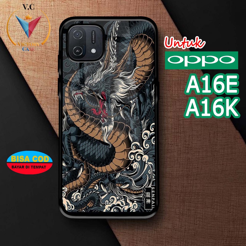 Case Hp Softcase glossy For OPPO A16E A16K  NAGA Silikon glass Casing Handphone Premium