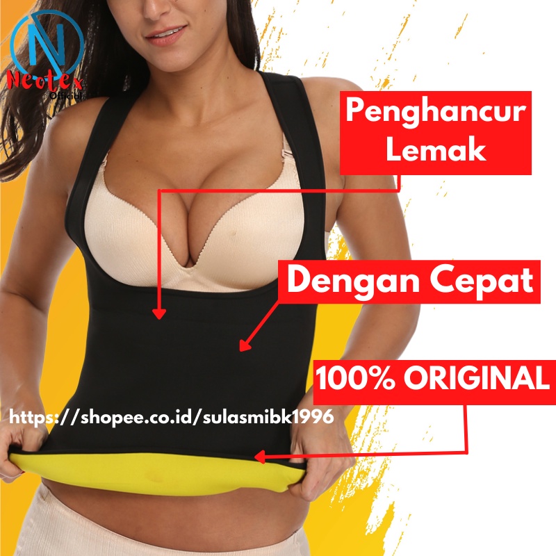 Korset Pelangsing Perut Buncit Corset Pembakar Lemak Korslet Perut Wanita Neotex Elastis CAMI