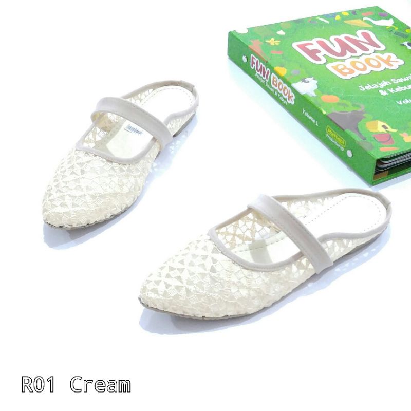 BORNEO XAVYERA SENDAL SANDAL MULES BAHAN BRUKAT BR01 BY XAVYERA