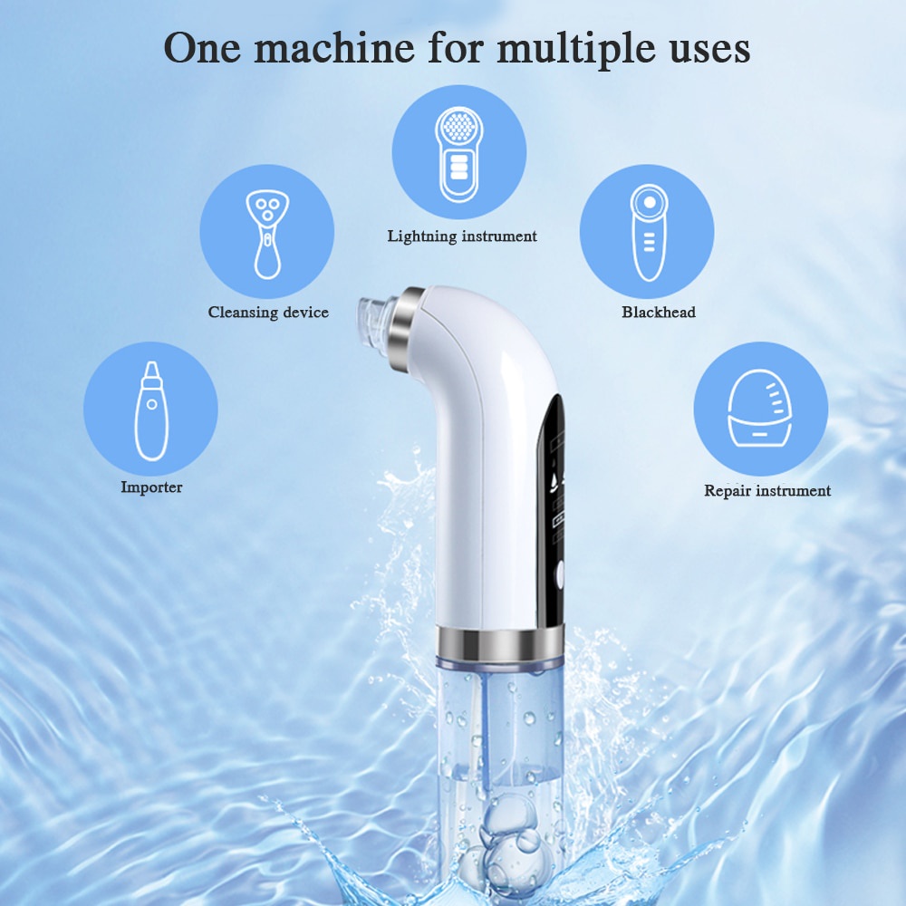 SaLorie Blackhead Remover Pore Vacuum Cleaner Upgraded Blackhead Vacuum Rechargeable Face Vacuum Comedone Extractor Tool for Blackhead D00161