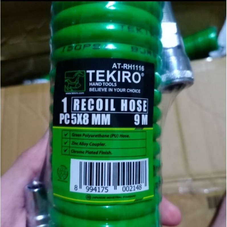 SELANG ANGIN KOMPRESOR/SELANG ULIR/SELANG SPIRAL TEKIRO 9 METER