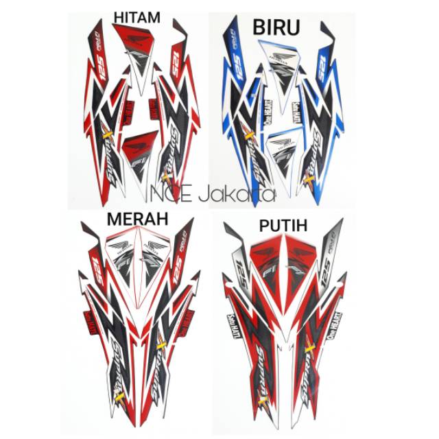 STIKER STRIPING SUPRA X 2014 FI