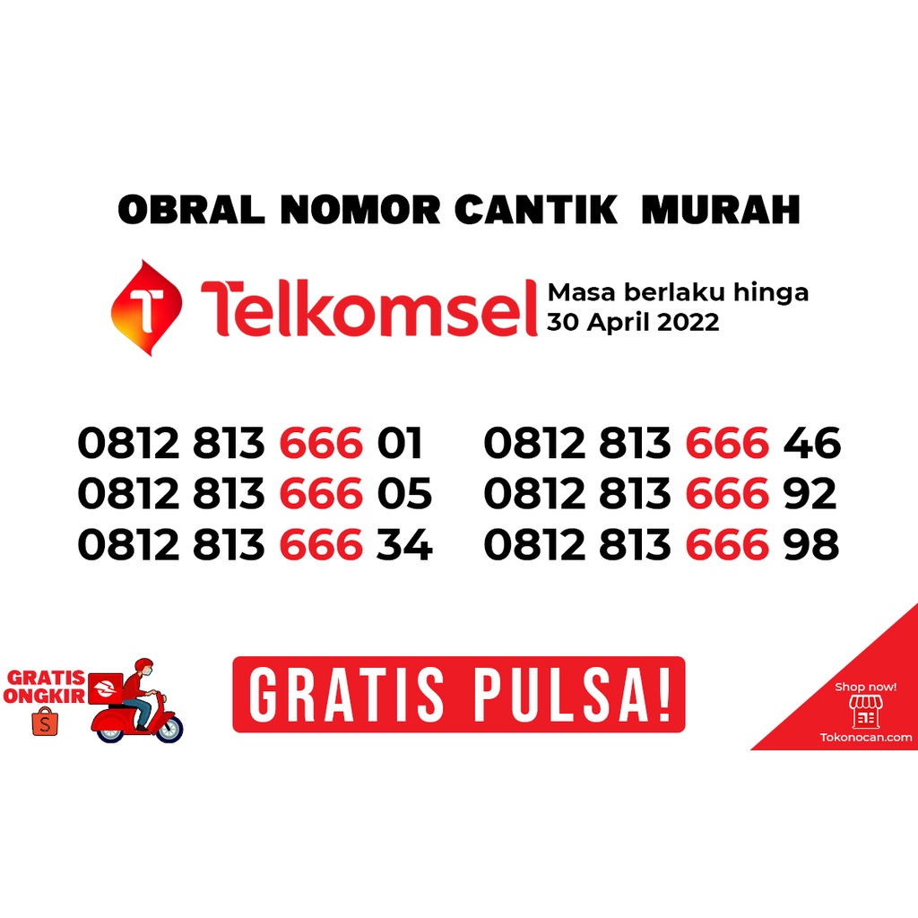 Jual Nomor Cantik Telkomsel Satanis 666 Murah