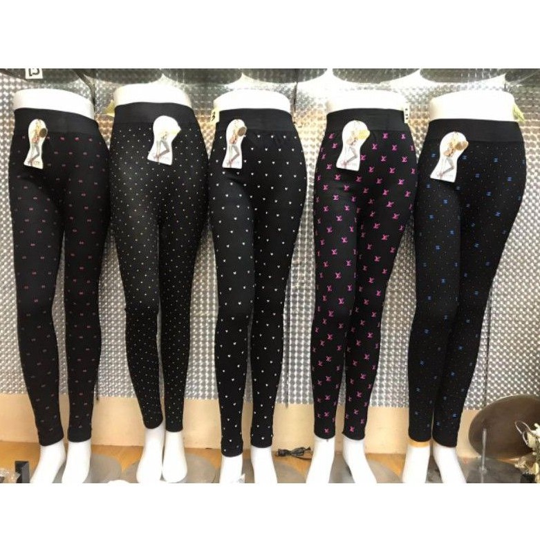 Legging panjang bintik kecil2 import random motif sablon