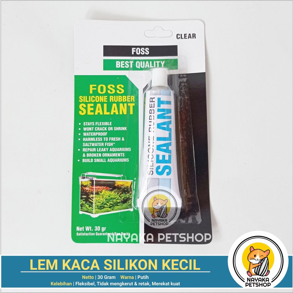 Lem Kaca 30 gr Silikon Sealant Aquarium Aquascape