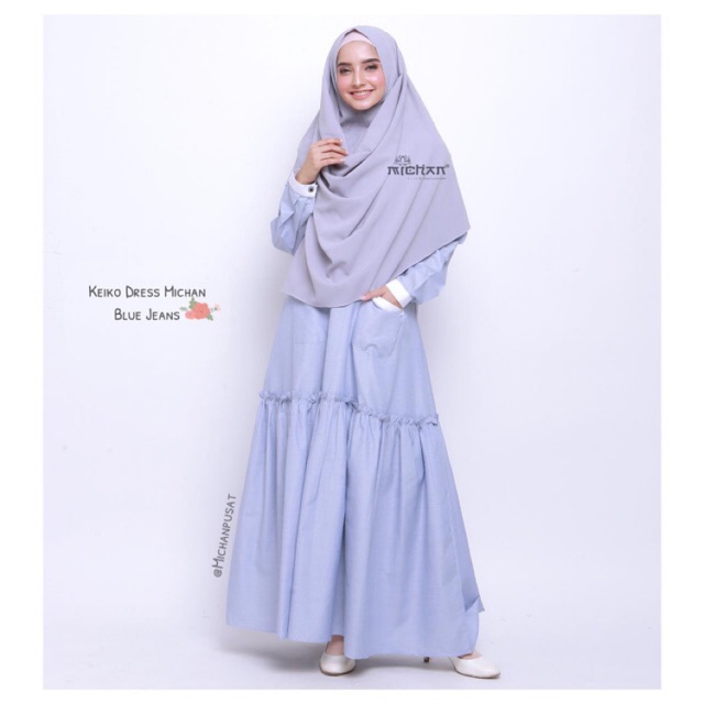 Keiko dress michan gamis best seller