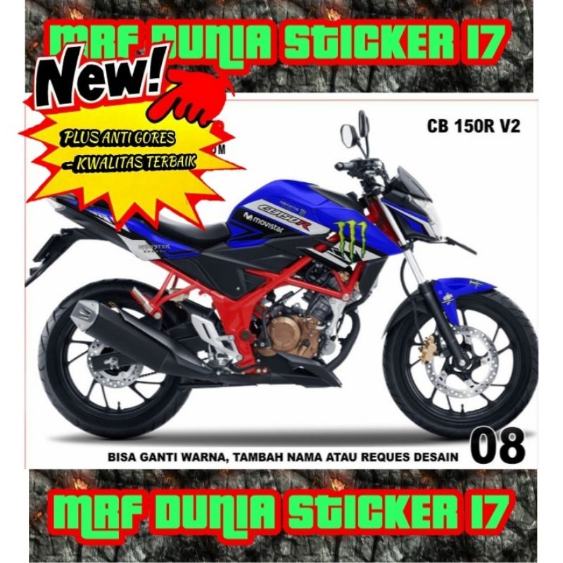 Sticker decal CB 150R V2 Full Body dekal CB 150R V2 Stiker Decal CB 150R V2 Modif 08