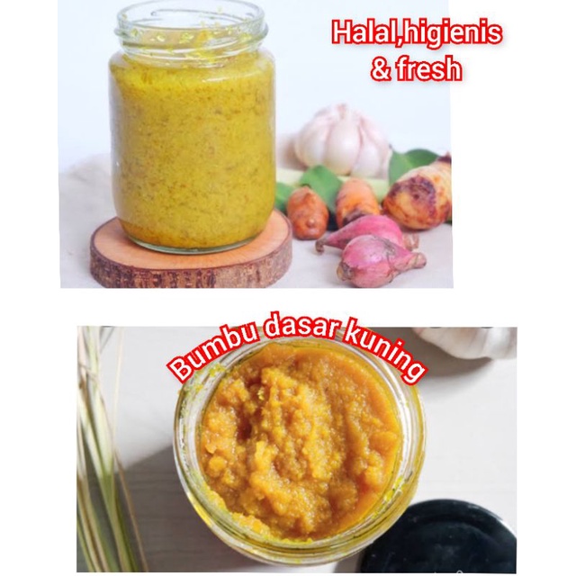 

bumbu dasar kuning homemade bumbu instan siap masak - bahan masakan - bumbu halus - bumbu giling