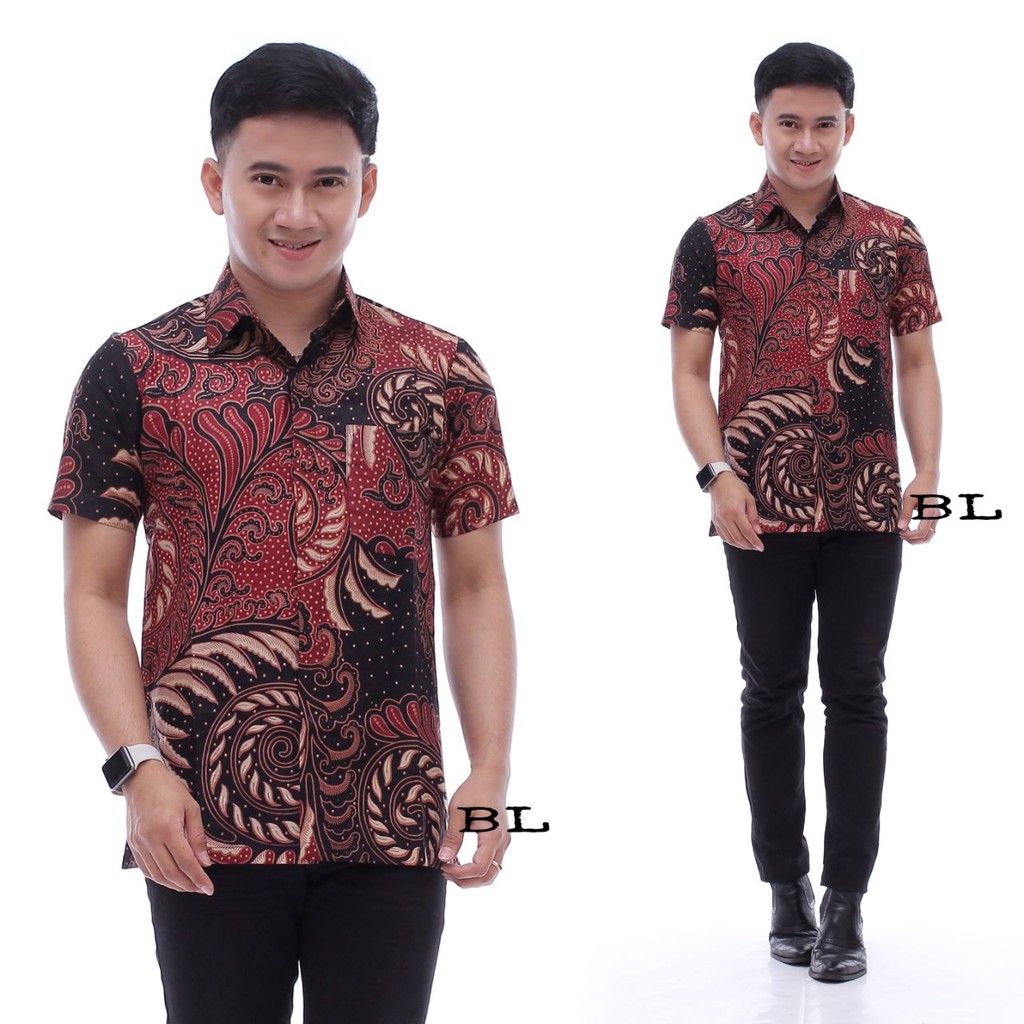 Maura Couple - Sania Ruffle Batik Couple Ori Ndoro Jowi DNT Garansi Termurah Shopee MERAK-BAJU NATAL-MOTIF 4 PRIA