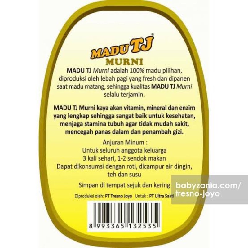 Madu TJ Murni Tresnojoyo 250gr