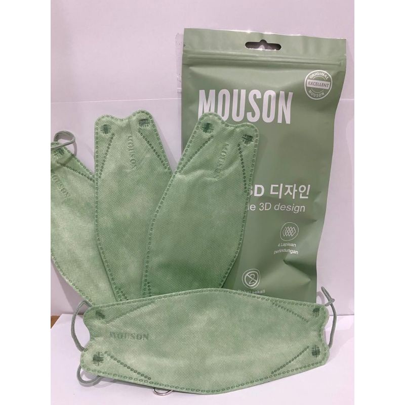 Masker KF94 4 Ply Merek Mouson, 1 Pack Isi 10 Pcs.