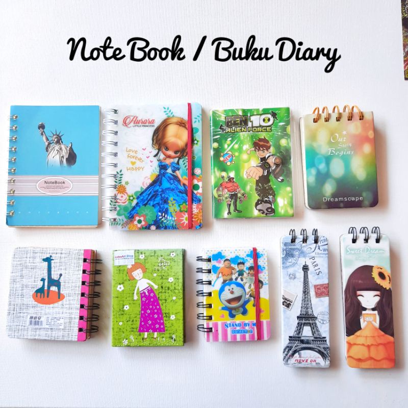 Note Book / Buku Diary Karakter Lucu