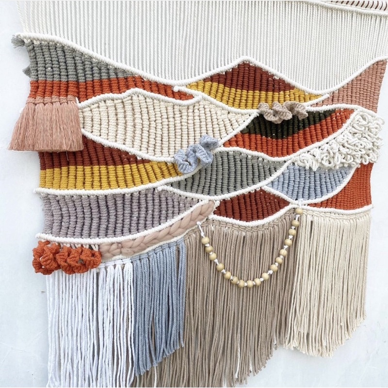 macrame weave weaving mountain series