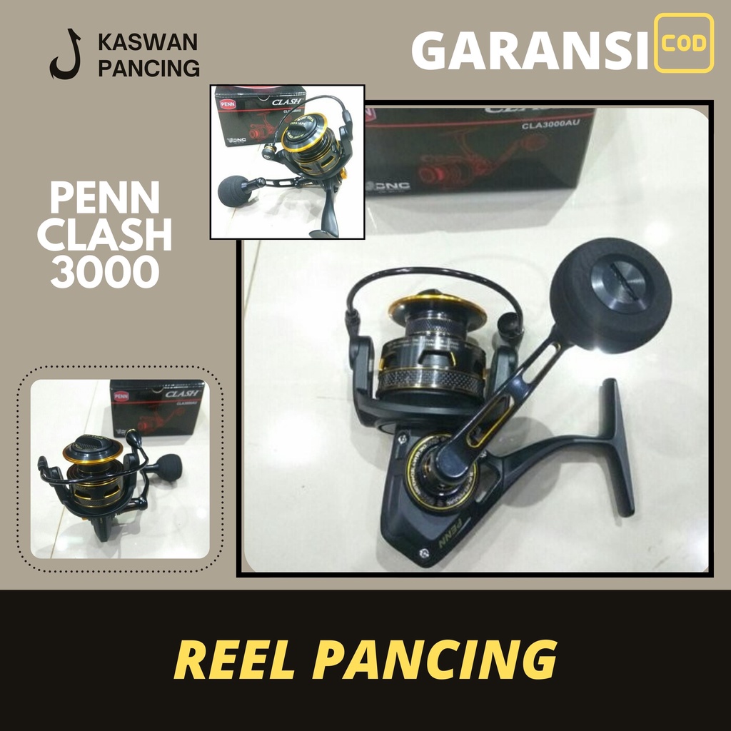 COD REEL PANCING PENN CLASH 3000 RELL RIL REL KATROL PANCINGAN KEREKAN ALAT PANCING IKAN OLAHRAGA MU