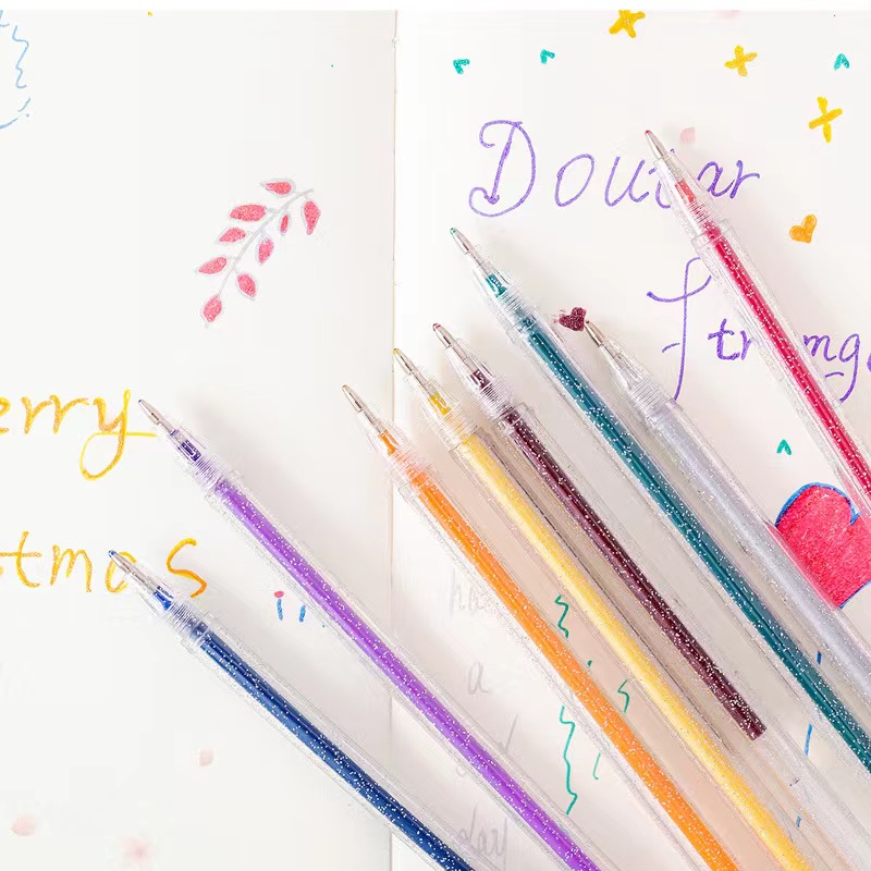 

Warna colorful shining gelpen pulpen Colorful Gel Pen / Gel Pen for art design-Suning Mall