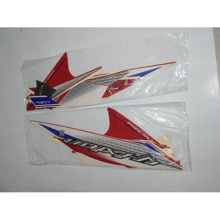 Stiker Bodi &amp; Lis Body &amp; Striping Vixion 2013 Merah Putih