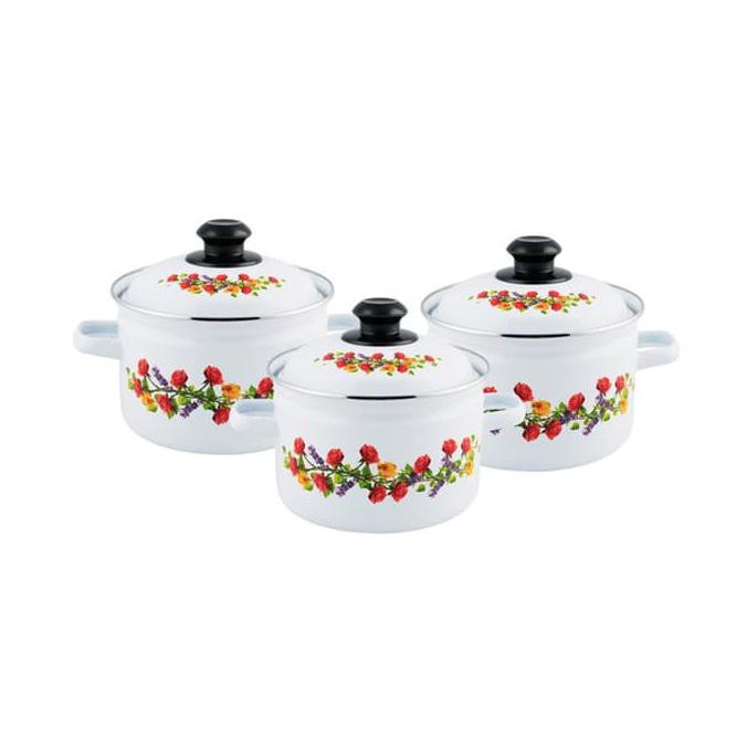 Ideal Panci Enamel Jamaica Set 16/20 Cm Vintage - Terbaik 