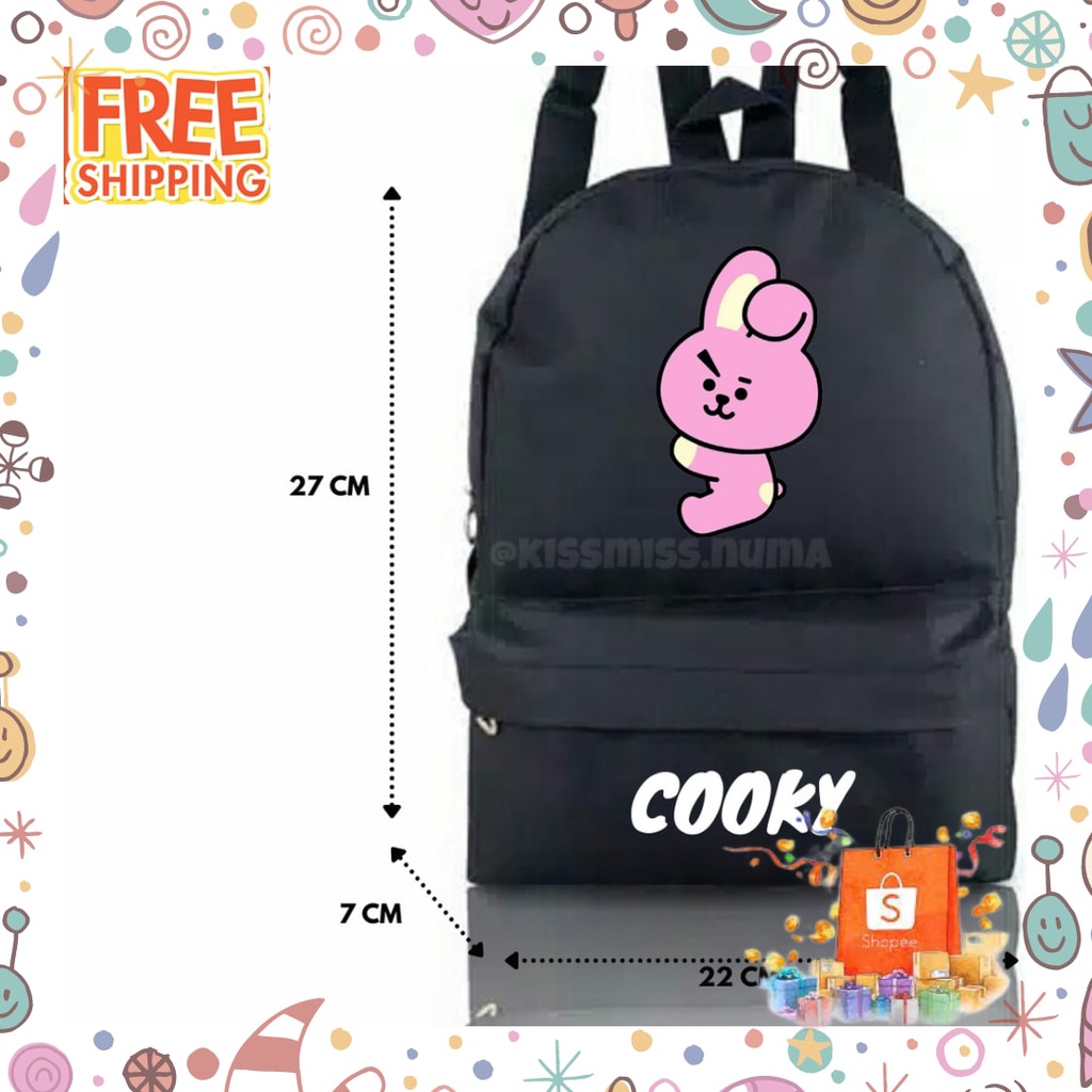 Back To School Princes Putri Salju Disney / TAS RANSEL PUNGGUNG MINI KPOP BTS BT21 KM 020101BTS