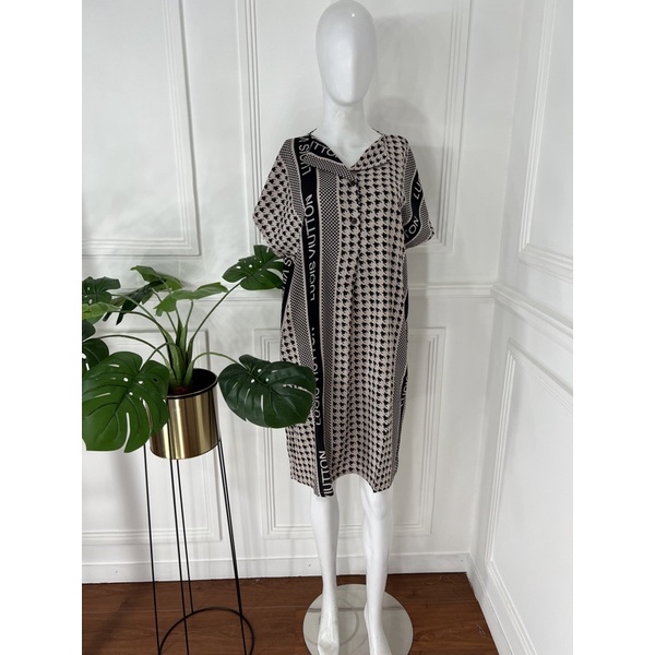 DASTER PENDEK SEBETIS RAYON MOTIF KEKINIAN VIRAL DASTER DEWASA PAKAIAN WANITA KEKINIAN LUCU-louis black
