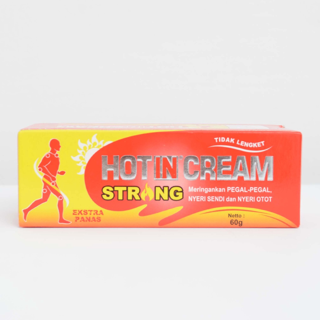 HOT IN CREAM Strong Krim Tube 120GR - Pereda Pegal-Pegal 60GR Dan Nyeri Otot - Krim Salep Pegal Linu Otot