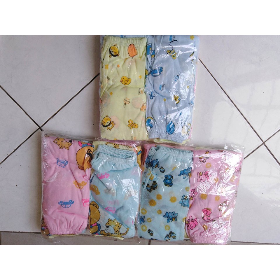 Celana Panjang Bayi Katun 0 sd 1,5 Tahun Setengah Lusin | 6 Pcs