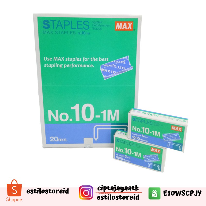 

ISI STAPLES MAX NO 10/ ISI STAPLES UKURAN STANDAR