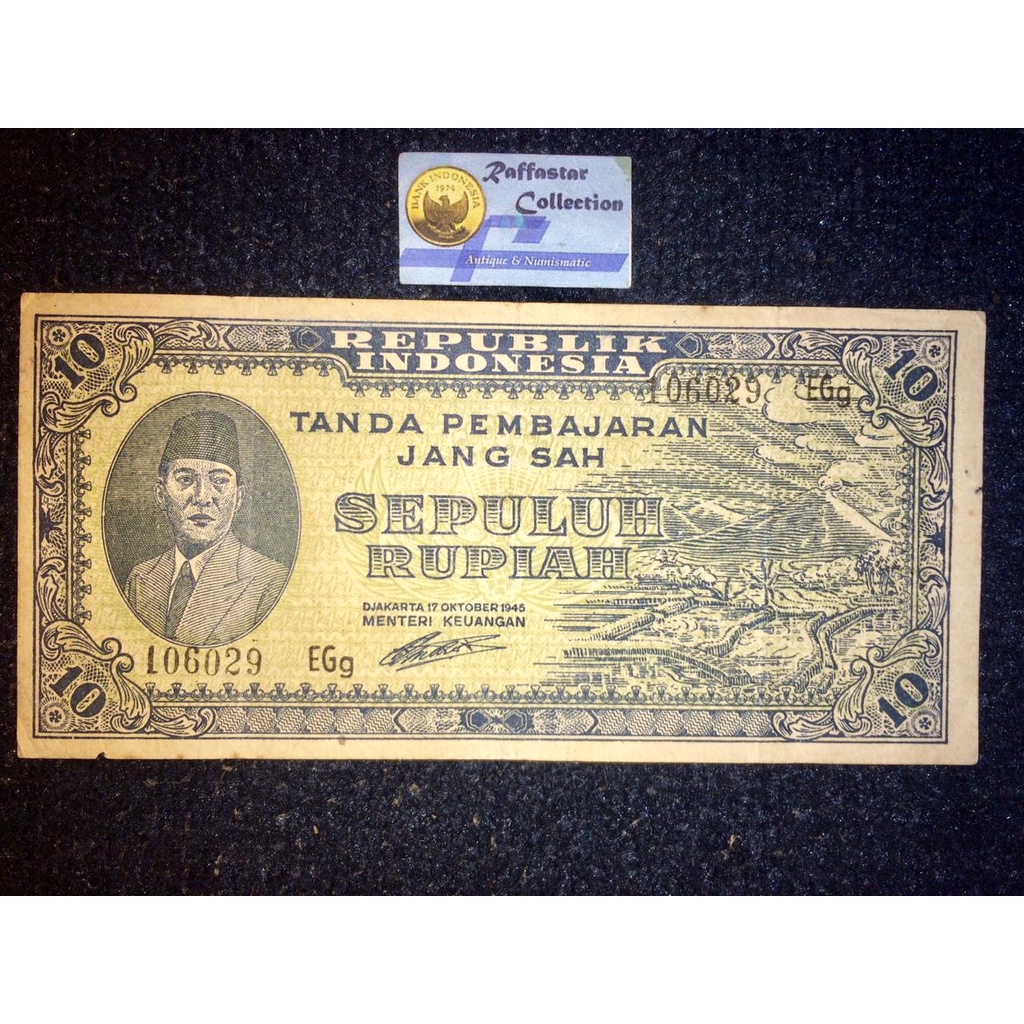 uang kuno 10 ORI 1945