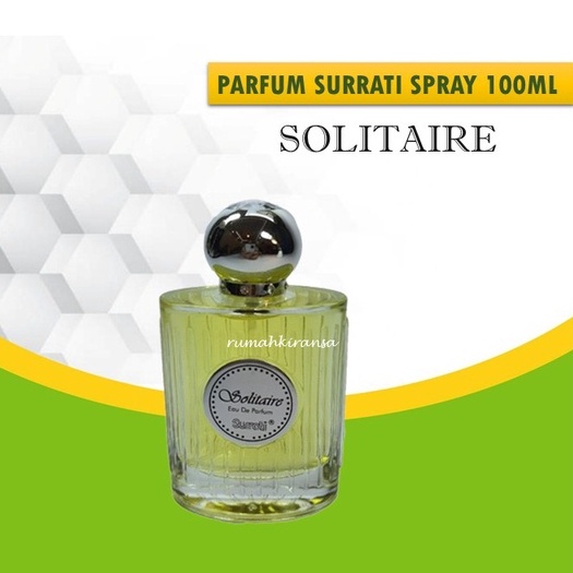 PARFUME SURRATI SOLITAIRE SPRAY 100 ML EDP ORIGINAL FROM MAKKAH