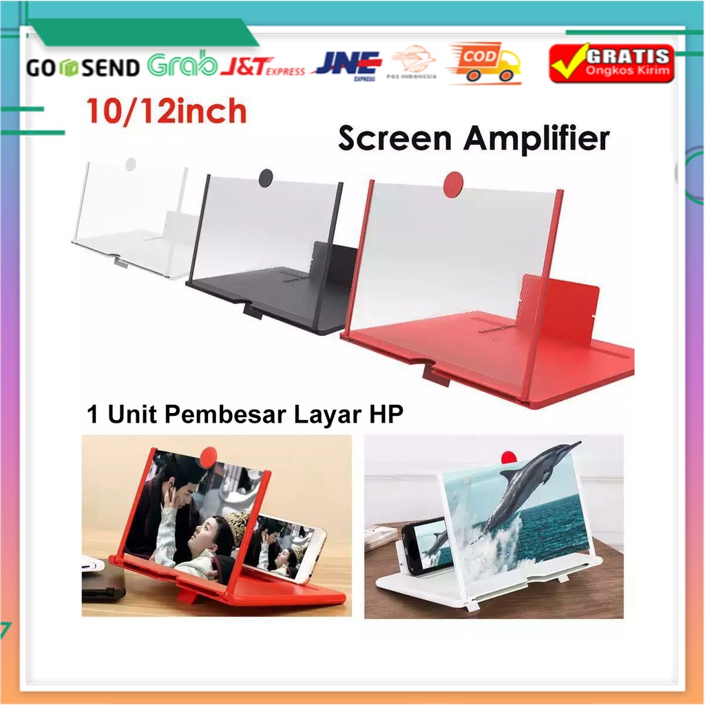 Layar Pembesar Handphone 3D Lipat 12 inch Kaca Pembesar F3 / Kaca Pembesar Layar Hp / Layar Proyekto
