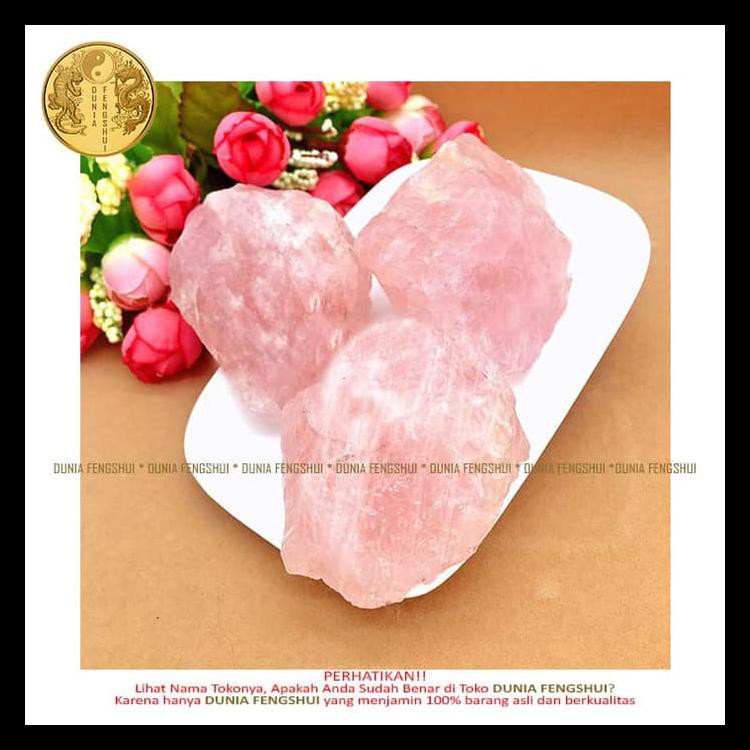 Big Sale Love Stone Crystal Rose Quartz Raw Batu Kristal Cinta Jodoh Shopee Indonesia