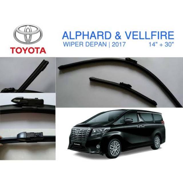 Wiper alphard dan vellfire 30 dan 14