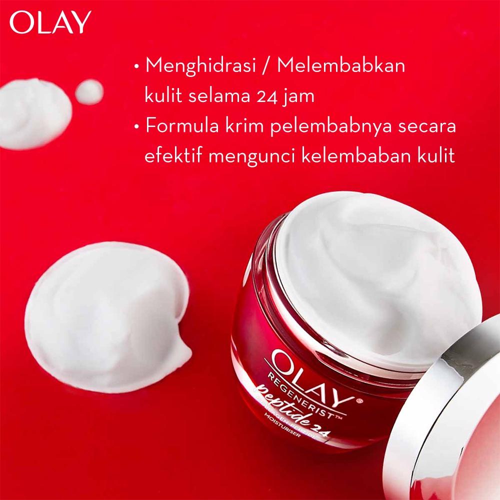 Olay Set Regenerist Peptide 24 Day Cream &amp; Retinol 24 Night Cream Niacinamide Skincare Antiaging 50g