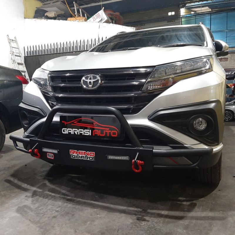 Jual Tanduk Depan Mobil All New Rush Terios Original Rhino Guard Towing Bar Bumper Besi Tebal No